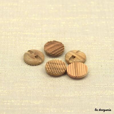 “Striated olive tree” button 18 mm