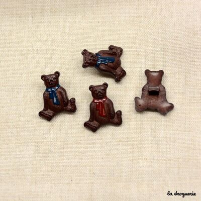 “Chic teddy bear” button 20 mm