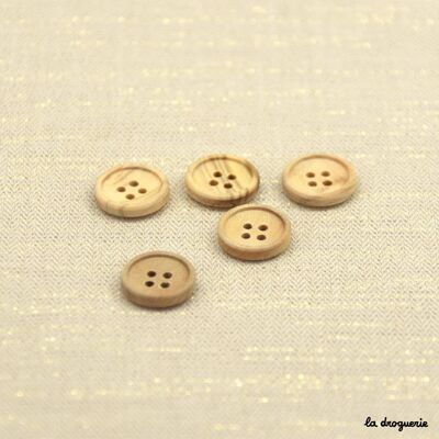 Bouton "Olivier ptit bourrelet 4 trous" 20 mm