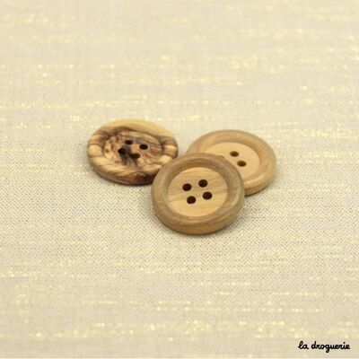 “Olivier large bead 4 holes” button 27 mm