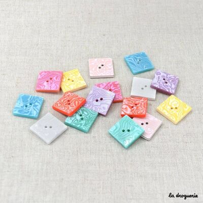 Button "Square cloud" 28 mm