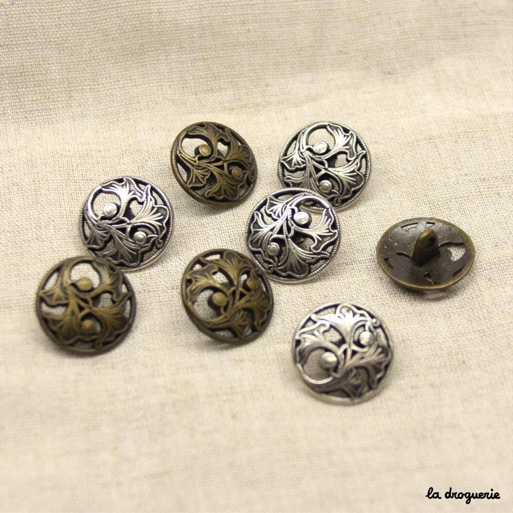 Bottone “Convolvolo stile William Morris” 18 mm