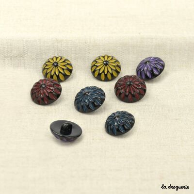 Button "The flowery road" 20 mm