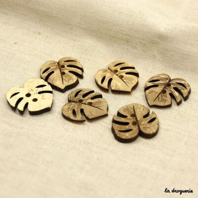 Bouton "Kalahari coco philodendron" 22 mm