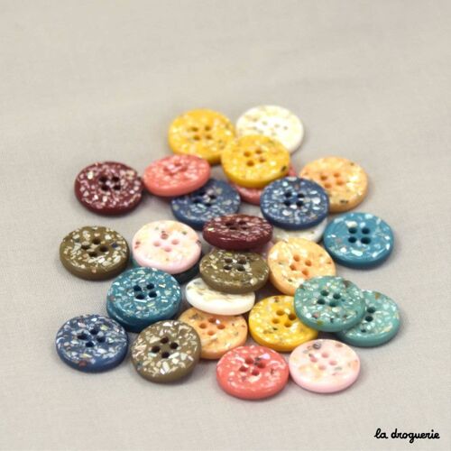 Bouton "Jolis cailloux" 15 mm - Bouton 15 mm