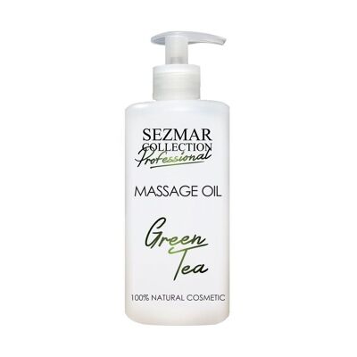 Professional Massage Body Oil Green Tea - 100% Natural, 500 ml