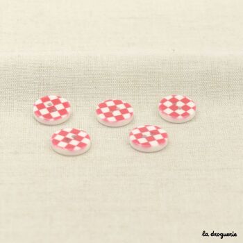 Bouton "Jeu de dames arty" 20 mm 11