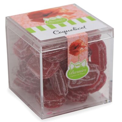 Cube Frosted Poppy Candy