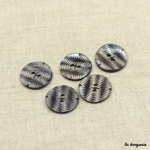 Bouton "Gravure Inca" 18 mm