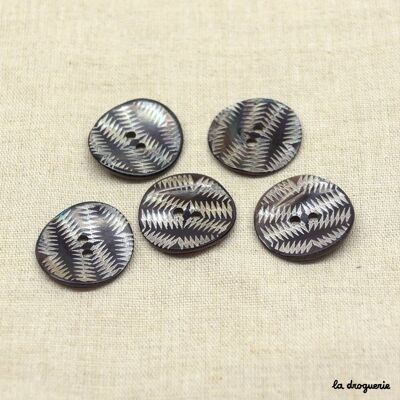 “Inca engraving” button 22 mm