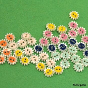 Bouton "Happy daisy" 12 mm 2