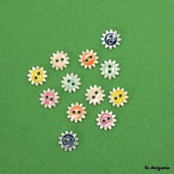 Bouton "Happy daisy" 12 mm 3