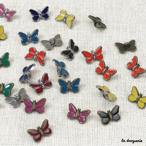 Bouton "Giverny papillon de nuit" 18 mm