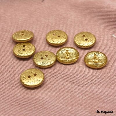 Gold "Golden Globes" button 18 mm