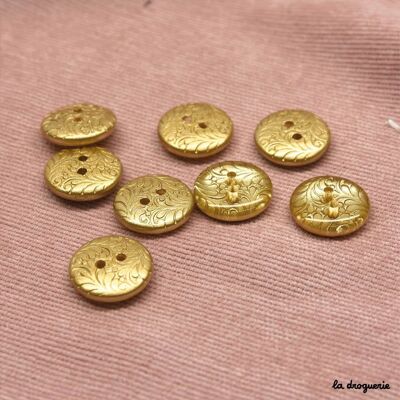 Bottone oro "Golden Globes" 18 mm