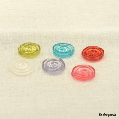 Bottone “gelatina di frutta a spirale” 24 mm