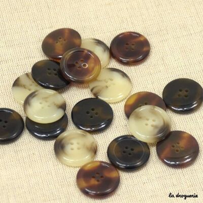 Knopf „Gabardine mit kleinen Perlen“, 28 mm