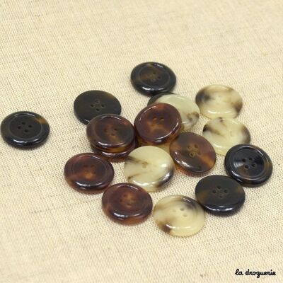 Knopf „Gabardine mit kleinen Perlen“, 23 mm