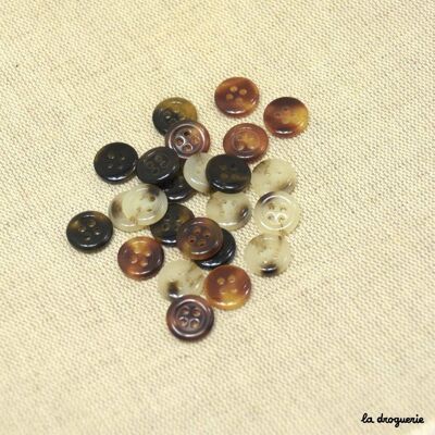 Knopf „Gabardine mit kleinen Perlen“ 12 mm