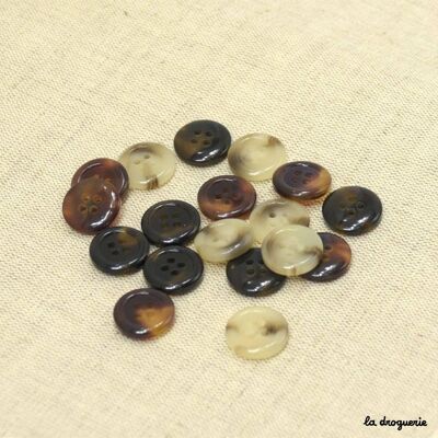 “Small bead gabardine” button 18 mm