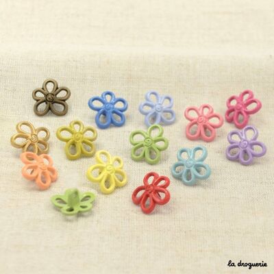 Button "Flowering seventies" 15 mm