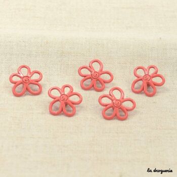 Bouton "Floraison seventies" 19 mm 3