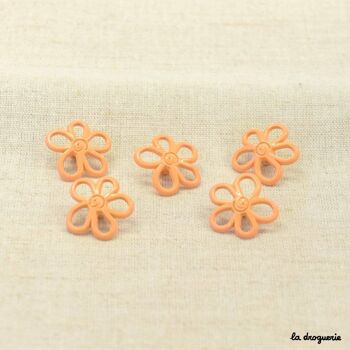 Bouton "Floraison seventies" 19 mm 4