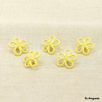 Bouton "Floraison seventies" 19 mm 8