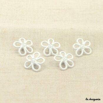 Bouton "Floraison seventies" 19 mm 17