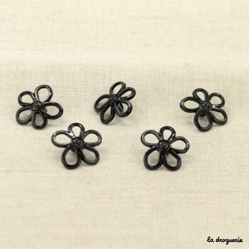 Bouton "Floraison seventies" 19 mm 18