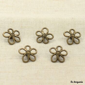 Bouton "Floraison seventies" 19 mm 21