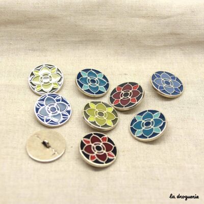 Button "Lotus Flower" 23 mm