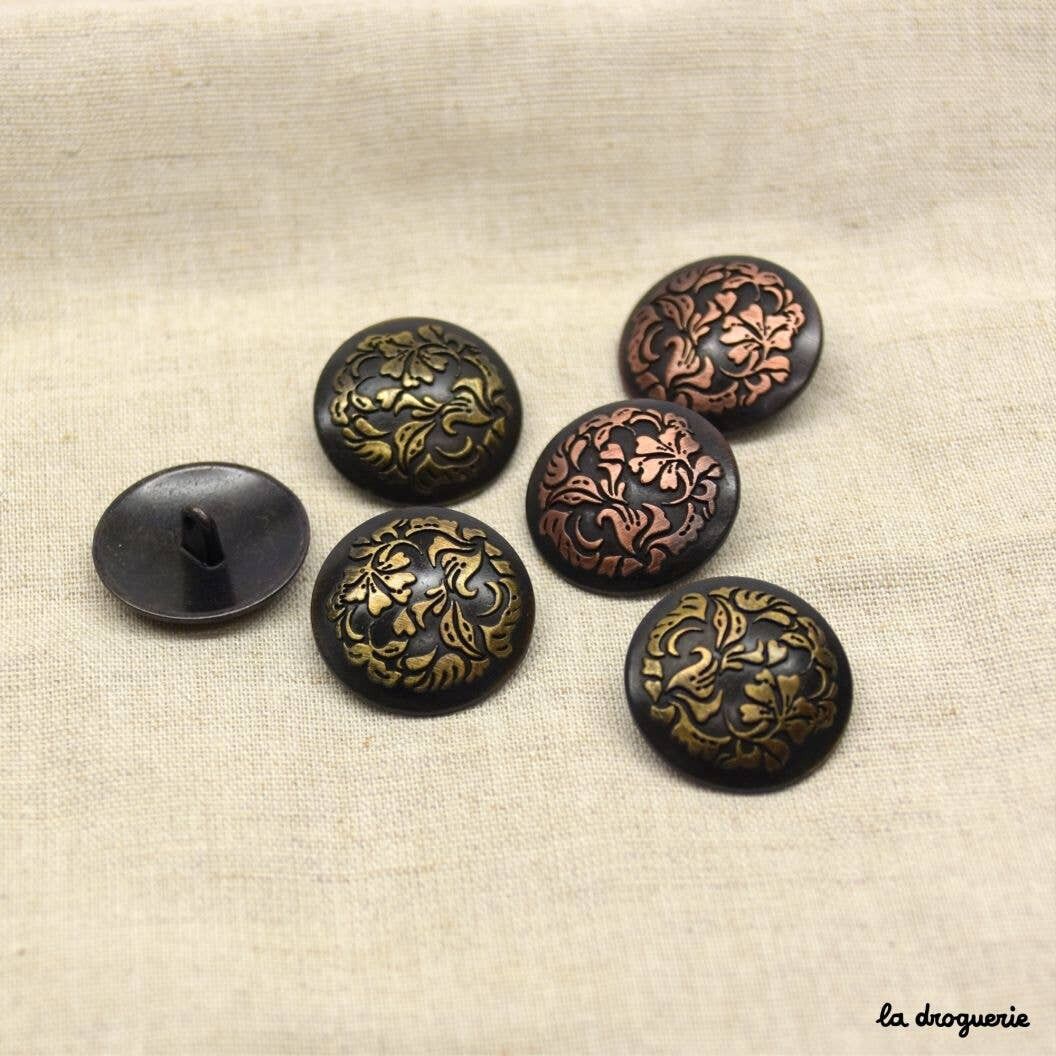Bottone “fogliame stile Horta” 23 mm