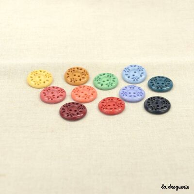 Knopf „Fleurettes d'antan“ 18 mm