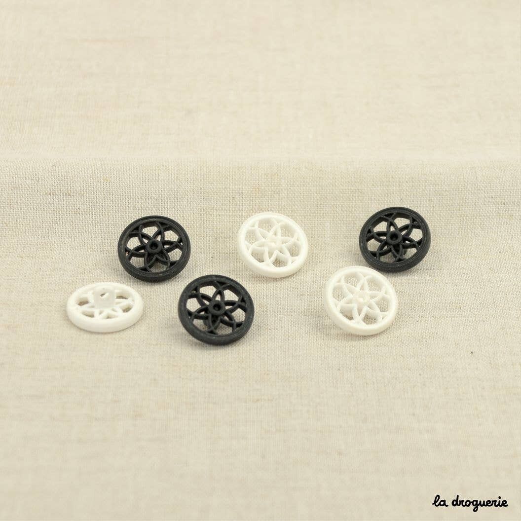 Bottone “stile rosetta guipure” 18 mm