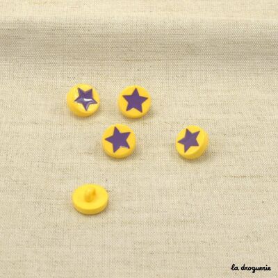 Button "Playful star on pawn" 12 mm