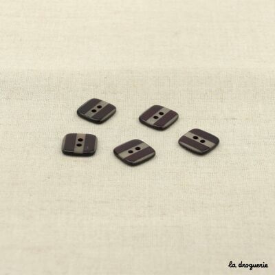 Button "Eliot Ness square" 14 mm