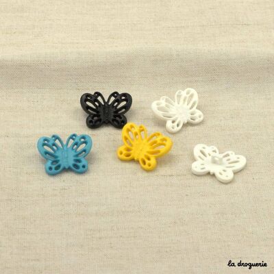 Button "Flight openwork butterflies" 25 mm