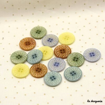 Button "Scum with polka dots" 18 mm