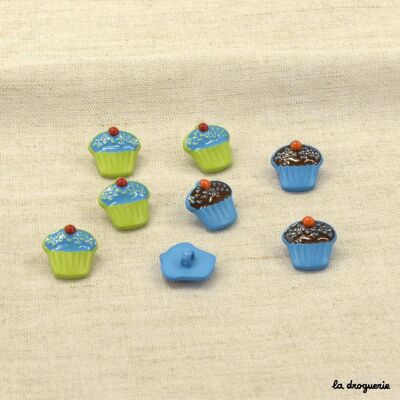 Bouton "Dessert cupcake" 15 mm