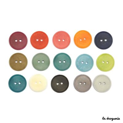 "Confetti corozo" button 20 mm