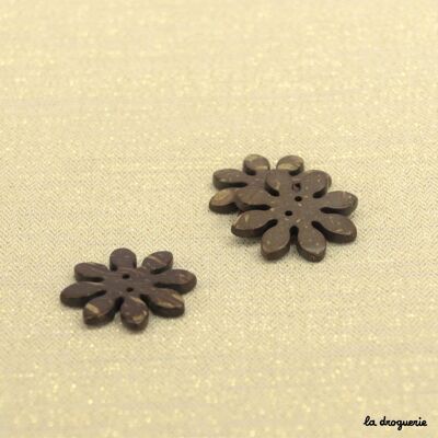 Button "Coco daisy flower" 27 mm