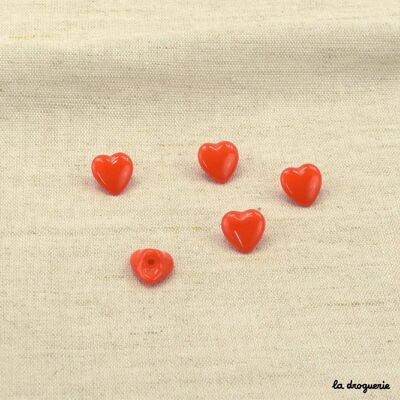 "United heart" button 11 mm