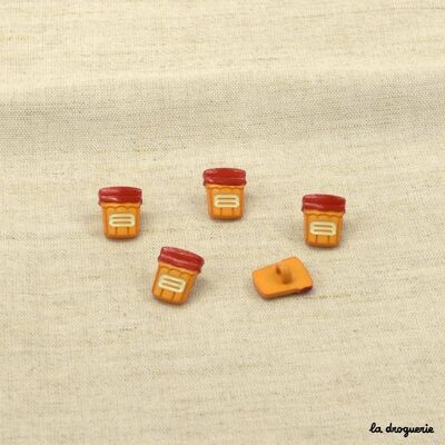 Button „Rotkäppchen: Marmeladenglas“ 14 mm
