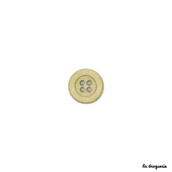 Bouton "Champ de coton 4 trous" 15 mm 4