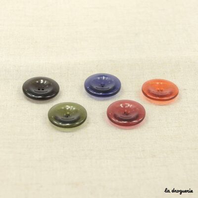 "Carmen bis round bead" button 25 mm