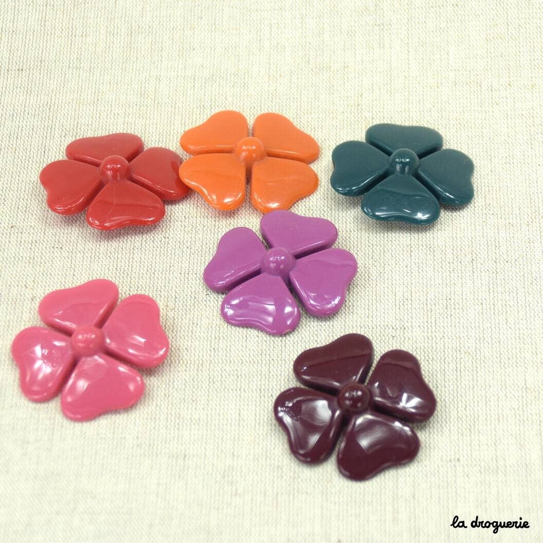 Knopf „Café-Konzert-Kleeblatt“ 50 mm