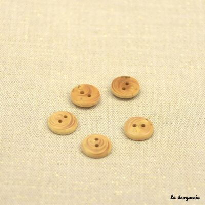 “2-hole pawn boxwood” button 13 mm