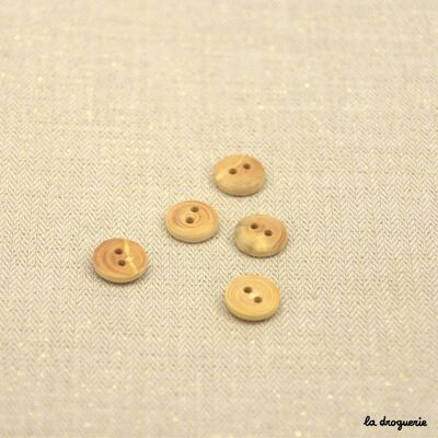 “2-hole pawn boxwood” button 11 mm
