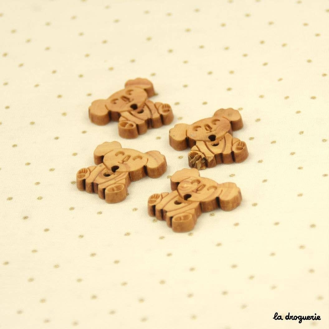 Bouton "Buis Nos amies les bêtes Koala" 22 à 23 mm